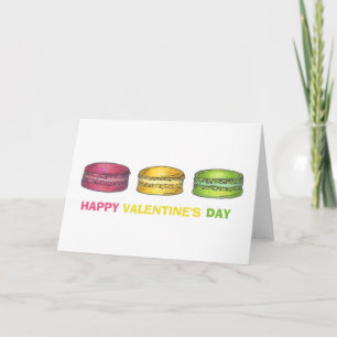 Cartes Pour Fêtes Annuelles Heureuse Sainte-Valentin French Bakery Macaron Coo