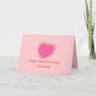 Cartes Pour Fêtes Annuelles "Heureuse Sainte-Valentin, grand-maman !" [coeur