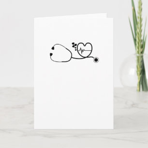 Cartes Pour Fêtes Annuelles Heureuse Sainte-Valentin Heart Beats Nurse Cadeau