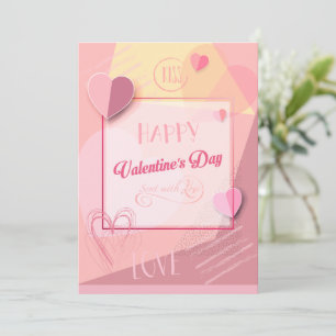 Cartes Pour Fêtes Annuelles Heureuse Sainte-Valentin Jolie salutation élégante