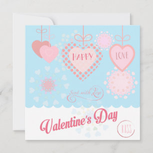 Cartes Pour Fêtes Annuelles Heureuse Sainte-Valentin Jolie salutation élégante