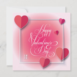 Cartes Pour Fêtes Annuelles Heureuse Sainte-Valentin Jolie salutation élégante