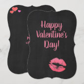 Cartes Pour Fêtes Annuelles Heureuse Sainte-Valentin Kiss 💕 (Devant / Derrière)