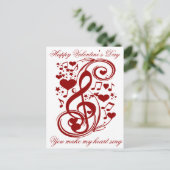 Cartes Pour Fêtes Annuelles Heureuse Sainte-Valentin, Love_Postcard (Debout devant)