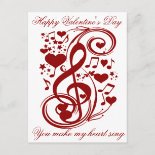 Cartes Pour Fêtes Annuelles Heureuse Sainte-Valentin, Love_Postcard