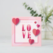 Cartes Pour Fêtes Annuelles Heureuse Sainte-Valentin Lovely Elegant (Debout devant)