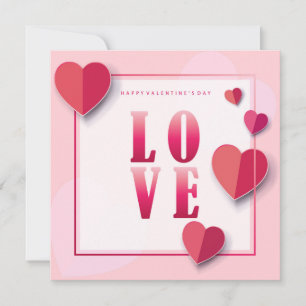 Cartes Pour Fêtes Annuelles Heureuse Sainte-Valentin Lovely Elegant