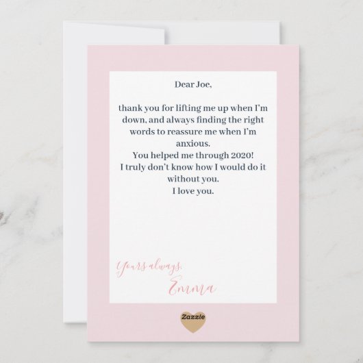 Cartes Pour Fêtes Annuelles "Heureuse Sainte-Valentin" moderne Couple Photo (Dos)