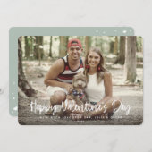 Cartes Pour Fêtes Annuelles Heureuse Sainte-Valentin moderne photo complète (Devant / Derrière)