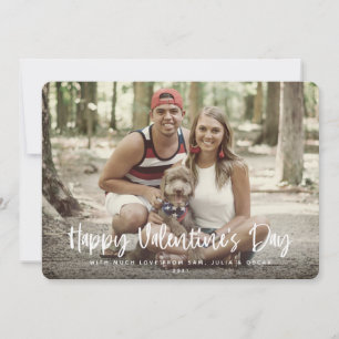 Cartes Pour Fêtes Annuelles Heureuse Sainte-Valentin moderne photo complète