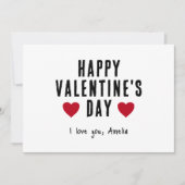 Cartes Pour Fêtes Annuelles Heureuse Sainte-Valentin moderne Red Hearts (Devant)