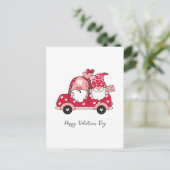 Cartes Pour Fêtes Annuelles Heureuse Sainte-Valentin moderne rouge personnalis (Debout devant)