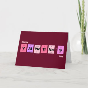 Cartes Pour Fêtes Annuelles Heureuse Sainte-Valentin nerd de la Science de