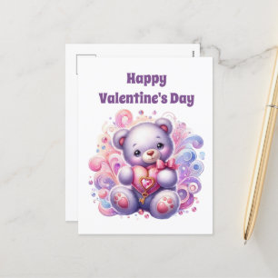 Cartes Pour Fêtes Annuelles Heureuse Sainte-Valentin ours enfants
