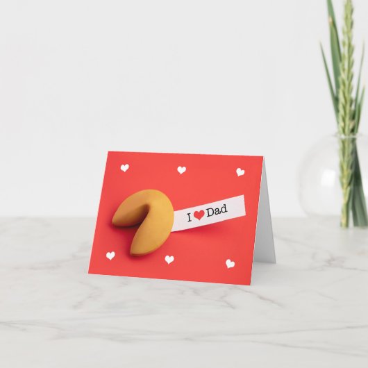 Cartes Pour Fêtes Annuelles Heureuse Sainte-Valentin Papa Fortune Cookie (Devant)