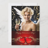Cartes Pour Fêtes Annuelles Heureuse Sainte-Valentin Personnalisé Gay Twink (Devant)