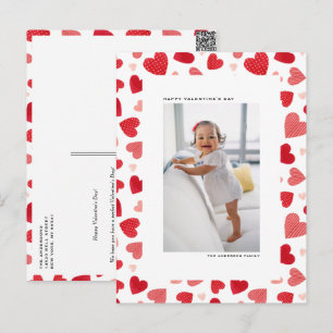 Cartes Pour Fêtes Annuelles Heureuse Sainte-Valentin photo Red Watercolor Hear