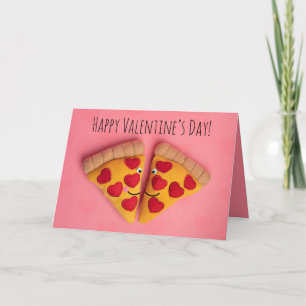 Cartes Pour Fêtes Annuelles Heureuse Sainte-Valentin Pizza Love Slices Humour