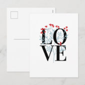 Cartes Pour Fêtes Annuelles Heureuse Sainte-Valentin Pour Lover Stylish (Devant / Derrière)