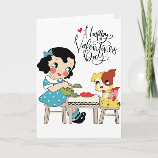 Cartes Pour Fêtes Annuelles Heureuse Sainte-Valentin | Pour toujours ma mignon (Devant)