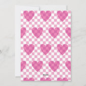 Cartes Pour Fêtes Annuelles Heureuse Sainte-Valentin rose plat (Dos)