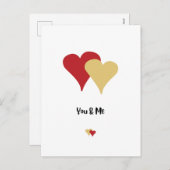 Cartes Pour Fêtes Annuelles Heureuse Sainte-Valentin - Saint Valentin Pour Les (Devant / Derrière)