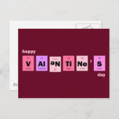 Cartes Pour Fêtes Annuelles Heureuse Sainte-Valentin scientifique Nerd geek (Devant / Derrière)