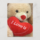 Cartes Pour Fêtes Annuelles Heureuse Sainte-Valentin Teddy Bear (Devant)