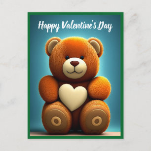 Cartes Pour Fêtes Annuelles Heureuse Sainte-Valentin Teddy Bear