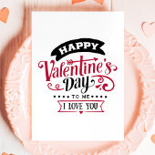 Cartes Pour Fêtes Annuelles Heureuse Sainte-Valentin To Me Single Anti Valenti