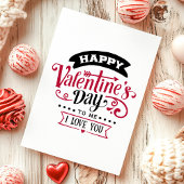 Cartes Pour Fêtes Annuelles Heureuse Sainte-Valentin To Me Single Anti Valenti
