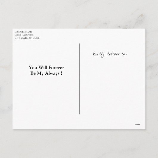 Cartes Pour Fêtes Annuelles Heureuse Sainte-Valentin | Valentine florale print (Dos)