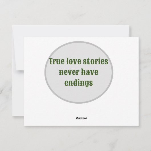 Cartes Pour Fêtes Annuelles heureuse Sainte-Valentin vert naturel pour vous (Dos)