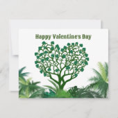 Cartes Pour Fêtes Annuelles heureuse Sainte-Valentin vert naturel pour vous (Devant)
