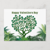 Cartes Pour Fêtes Annuelles Heureuse Sainte-Valentin vert naturel pour vous (Devant)