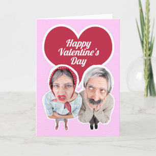 Cartes Pour Fêtes Annuelles Heureuse Sainte-Valentin Vieux-couple Humour