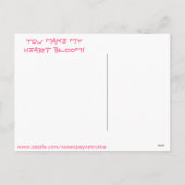 CARTES POUR FÊTES ANNUELLES HEUREUSE SAINTE-VALENTIN VOUS FAITES MA FLEUR DE (Dos)