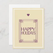 Cartes Pour Fêtes Annuelles Heureux (Devant / Derrière)