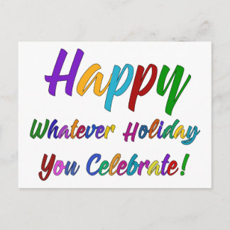 Cartes Pour Fêtes Annuelles Heureux coloré quelque vacances vous célébriez !