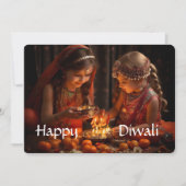 Cartes Pour Fêtes Annuelles Heureux Diwali (Devant)