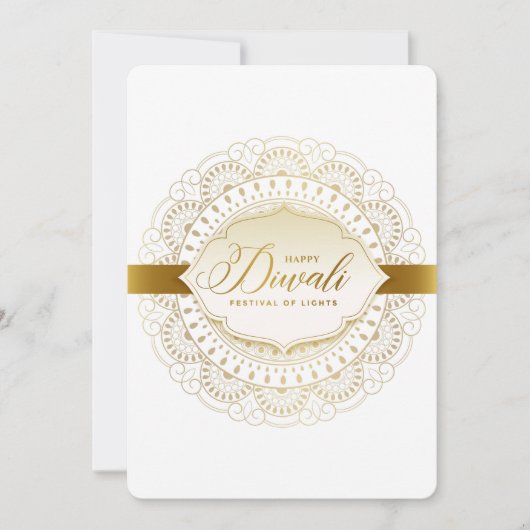 Cartes Pour Fêtes Annuelles Heureux Diwali (Devant)