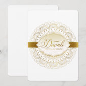 Cartes Pour Fêtes Annuelles Heureux Diwali (Devant / Derrière)