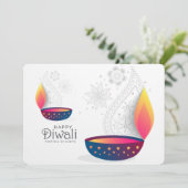 Cartes Pour Fêtes Annuelles Heureux Diwali (Debout devant)