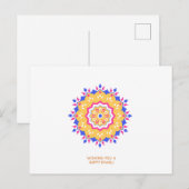 Cartes Pour Fêtes Annuelles Heureux Diwali (Devant / Derrière)