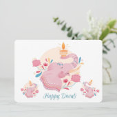 Cartes Pour Fêtes Annuelles Heureux Diwali (Debout devant)