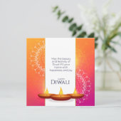 Cartes Pour Fêtes Annuelles Heureux Diwali (Debout devant)