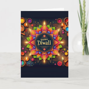 Cartes Pour Fêtes Annuelles Heureux Diwali