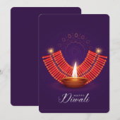 Cartes Pour Fêtes Annuelles Heureux Diwali (Devant / Derrière)
