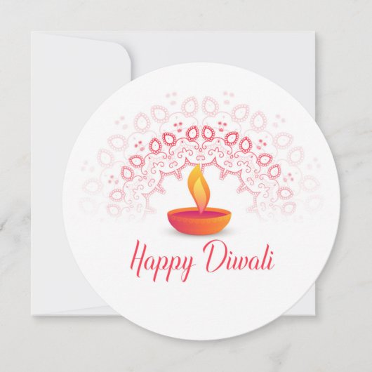 Cartes Pour Fêtes Annuelles Heureux Diwali (Devant)