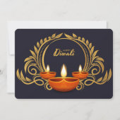 Cartes Pour Fêtes Annuelles Heureux Diwali (Devant)